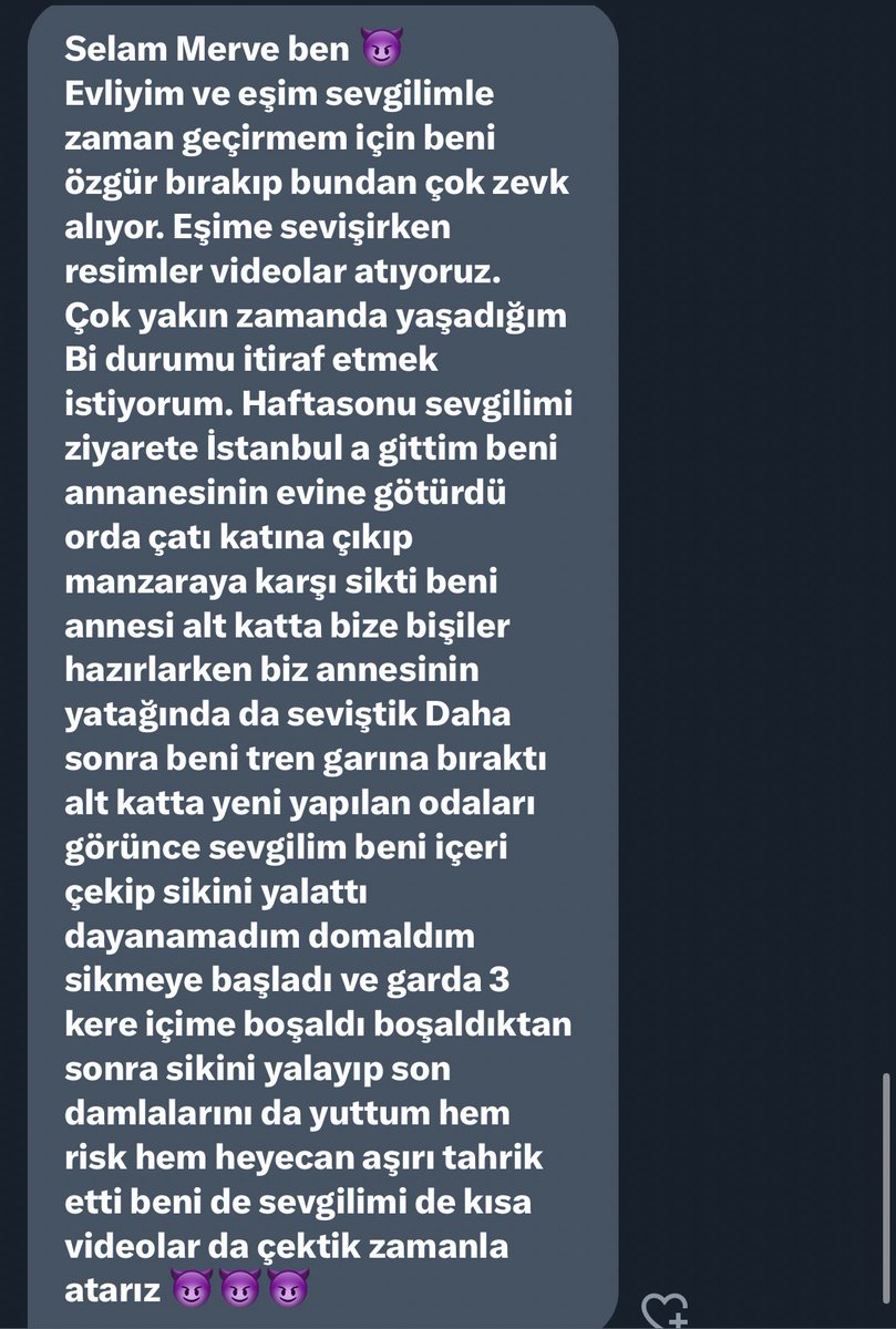 Selam Merve ben 😈…