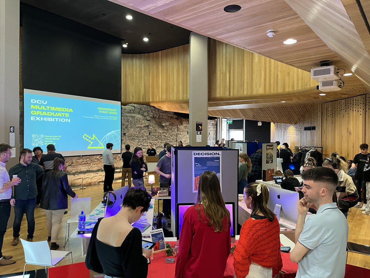 Marcos Dias (@mpdias) on Twitter photo Kickstarting our DCU Multimedia Graduate exhibition here in Wood Quay venue - Fishamble Street, Dublin 8. Open until 7pm, all welcome. Reception and awards ceremony at 6pm. <a href="/DCU_SoC/">School of Comms DCU</a> @dcu <a href="/HumanitiesDCU/">Faculty of Humanities & Social Sciences @ DCU</a> Kickstarting our DCU Multimedia Graduate exhibition here in Wood Quay venue - Fishamble Street, Dublin 8. Open until 7pm, all welcome. Reception and awards ceremony at 6pm. <a href="/DCU_SoC/">School of Comms DCU</a> @dcu <a href="/HumanitiesDCU/">Faculty of Humanities & Social Sciences @ DCU</a>