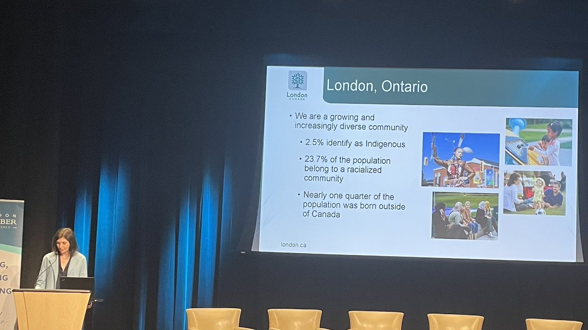 Our <a href="/CityofLdnOnt/">City of London</a> Manager Lynne Livingston reminds us that we are a growing and increasingly diverse community. Kicking off today <a href="/LdnOntChamber/">London Chamber of Commerce</a> Community Outlook event.  #ldnont