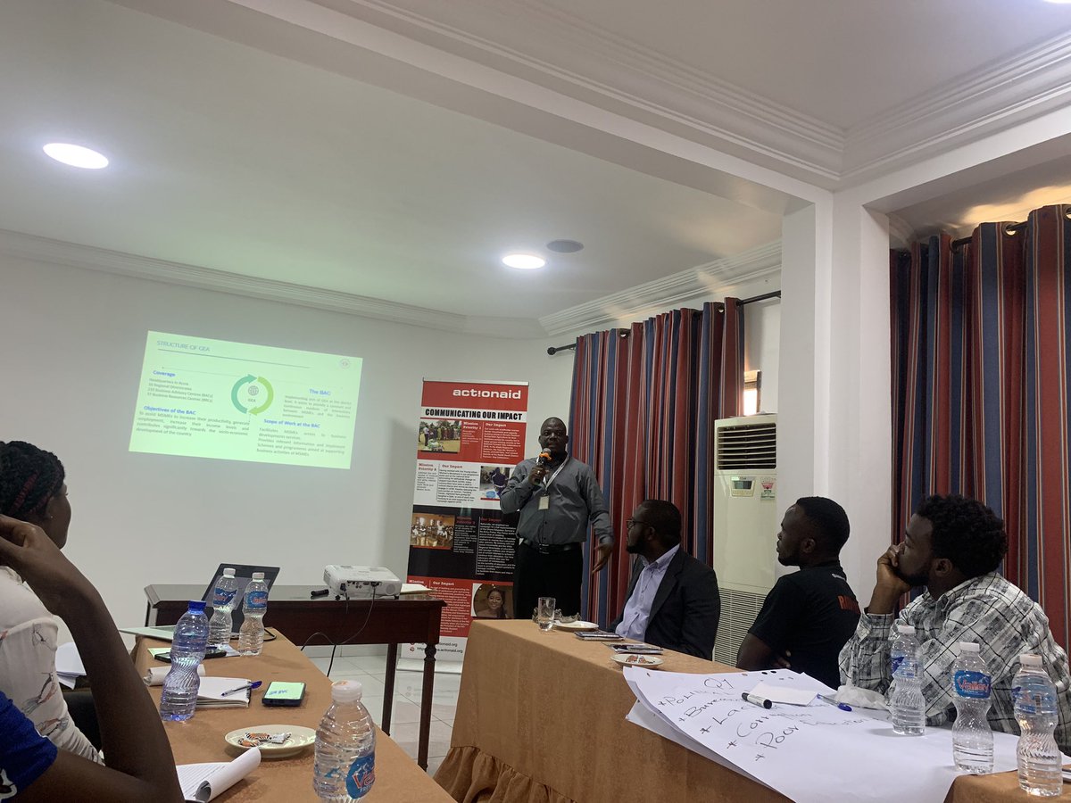 Presentation by Ghana Enterprise Agency on how the youth can assess funds and funding opportunities!
<a href="/ActionAid/">ActionAid</a> <a href="/ActivistaGh/">Activista Ghana</a> 
#ActivistaGhana
#YouthPower