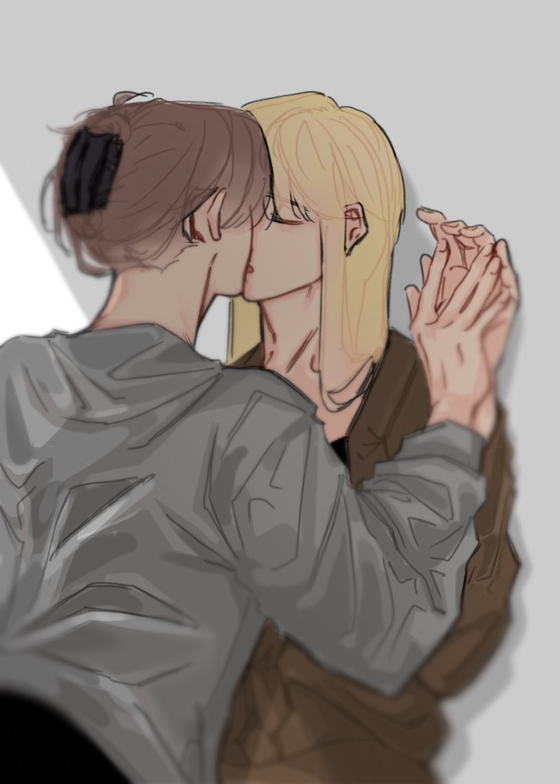 pp0r1_'s tweet photo. HELLO SORRY FOR DISAPPEARING HAVE A TWO GIRLS KISSING AS AN APOLOGY #artwork #art #ocs https://t.co/pMXNDk4cgI