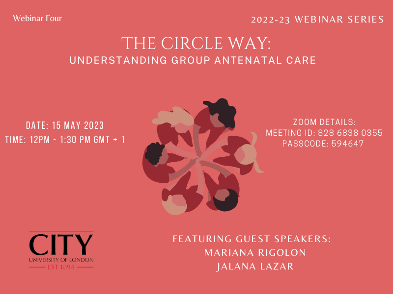 Join us as we hear from midwives with experiences facilitating group care in the US, the UK and Brazil. Free and open to all, please register here: city.ac.uk/.../the-circle…