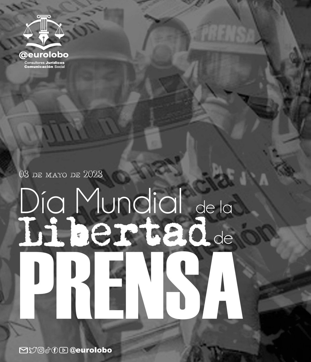 eurolobo's tweet photo. #May03 No hay democracia ni libertad sin una prensa libre.
Algunas veces nosotros mismos somos quienes limitamos nuestra libertad.
La meta es ser responsables y éticos para ejercer con libertad plena el oficio de comunicar con compromiso por la verdad.
#Libertad
#Prensa
#Mérida https://t.co/5vuS7img4P