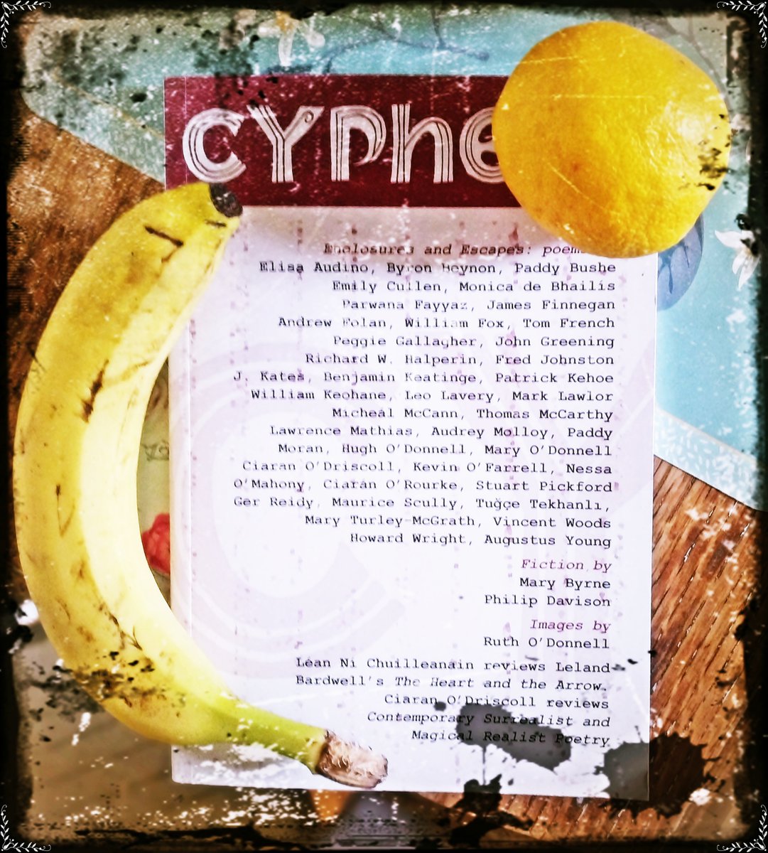 New issue of CYPHERS is out, No. 95, packed with new poems, prose, book reviews and all for less than six euros - wouldn't get you a sandwich in Galway. I understand that Cyphers may not run to very many more issues, which is sad and regrettable.