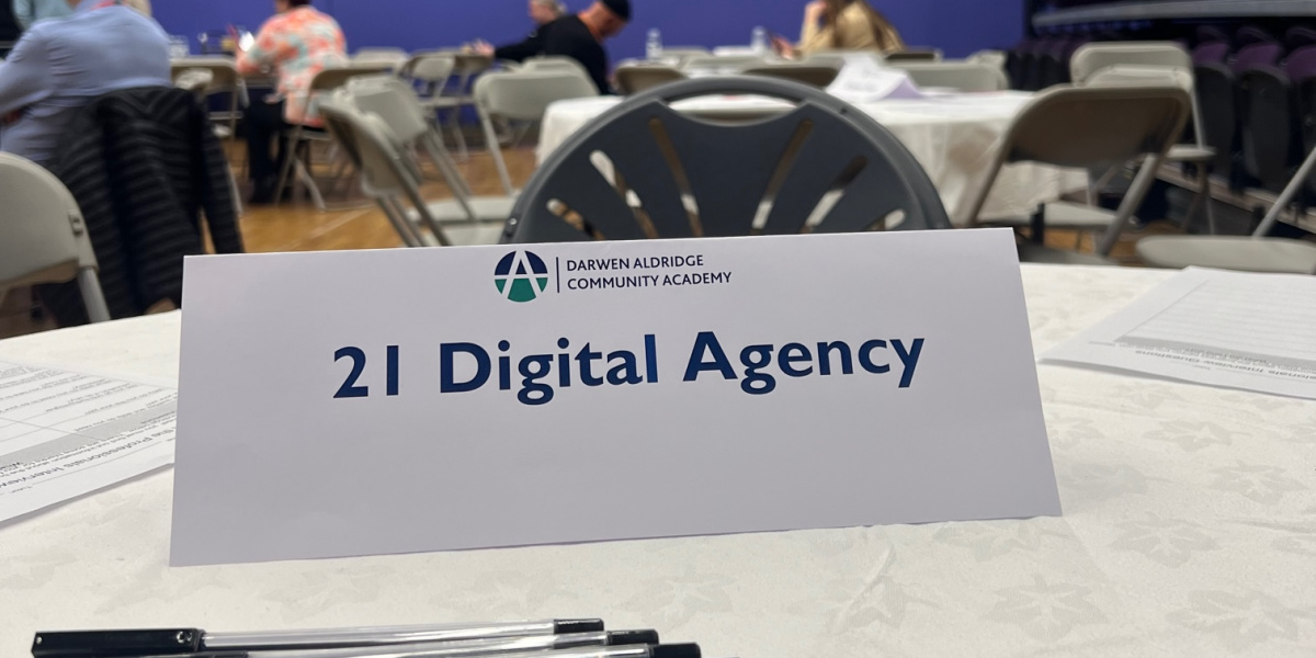 21Digital_Ltd's tweet photo. Today, our MD, Sam and Search Marketing Apprentice, Dolcie, are taking a break from the office to take part in a Q and A with students at Darwen Aldridge Community Academy. 👏🏼
#21digital #marketing #marketingagency #blackburnagency #blackburn #managingdirector #aldridgeacademy https://t.co/GYvoMmcZOr