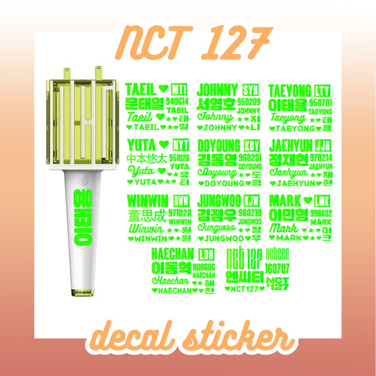 roselight_ph's tweet photo. 🌹NCT 127 DECAL STICKERS💡

🛍https://t.co/dCBmHdPA2N

#NCT127 #ph #lightstick #sticker #decals #holo https://t.co/ZcCfFJZidv