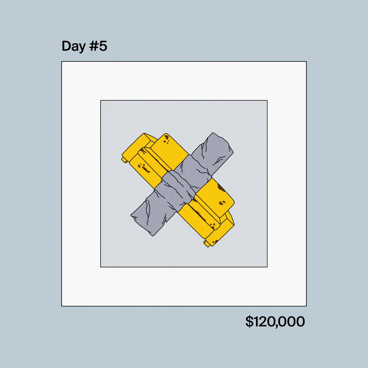 zeroambitionclb's tweet photo. Day 5
Selling the dream
Price: $120,000

https://t.co/uXGxqIJasN

#zeroambitionclub #mood #ArtBasel #NFTartwork https://t.co/Z9Xky0WmQg