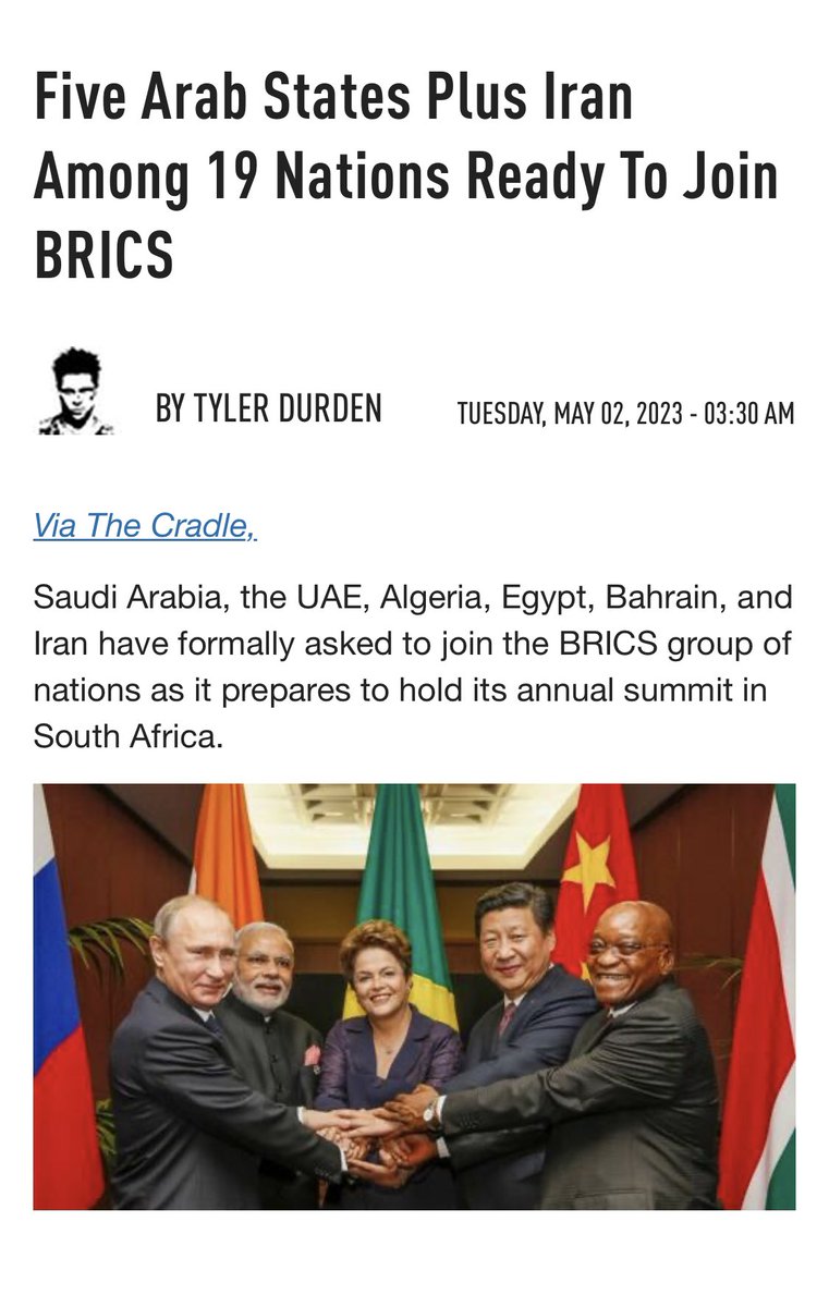 WallStreetMav's tweet image. BRICS is working on developing a “new currency” that will be presented at the organization’s upcoming summit.
