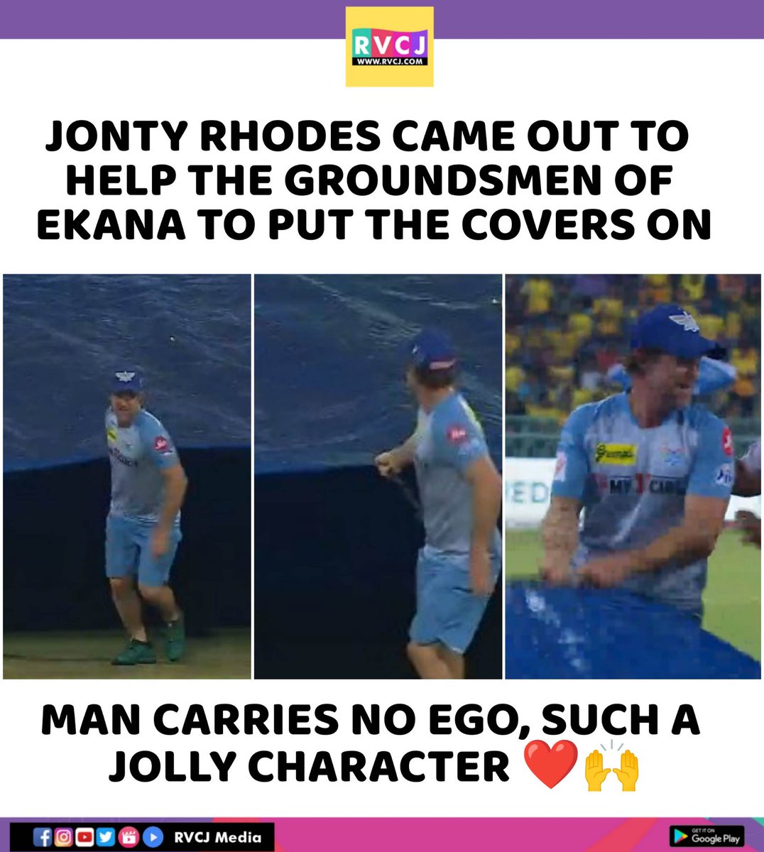 Jonty Rhodes ❤. 

#jontyrhodes #LSGvsCSK #IPL #IPL2O23 #ekanacricketstadium