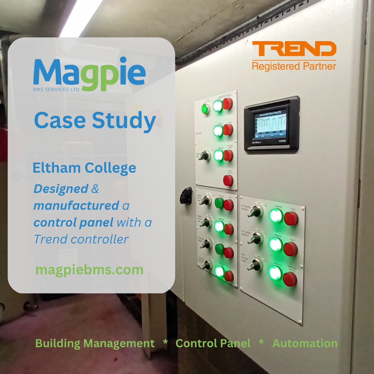 Magpie_BMS's tweet image. Another control panel with a Trend controller fitted! Please read our case study: magpiebms.com/eltham-college/
#bms  #bmscontrols #controlpanel  #buildingmanagement  #facilitiesmanagers #buildingcontrols #london #kent #surrey #sidcup #bexley #eltham #greenwich #bromley