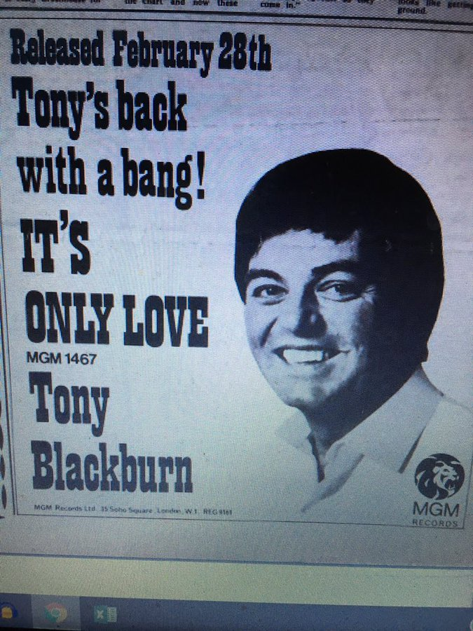 AndyDiamond45's tweet photo. @tonyblackburn Looking forward to you being back with a bang on your radio shows. Have to wait till next year now for Newcastle SOTS show. I'm sure it will be so worth the wait. Take care https://t.co/26C8SBLQvL