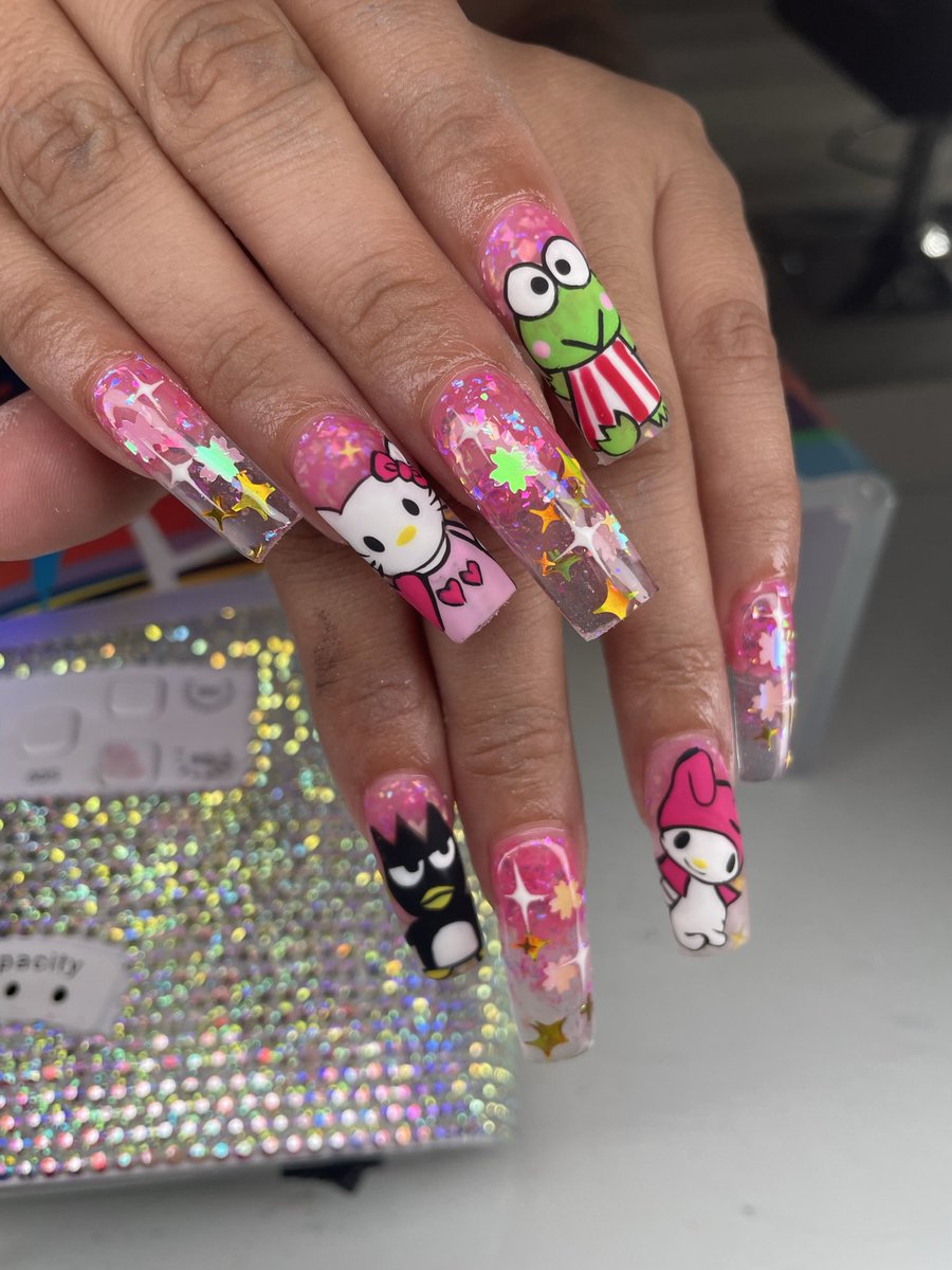 LOnailedit's tweet photo. Hello kitty 

Kosmo salon 361-334-3407 https://t.co/8OfhX2vKeG