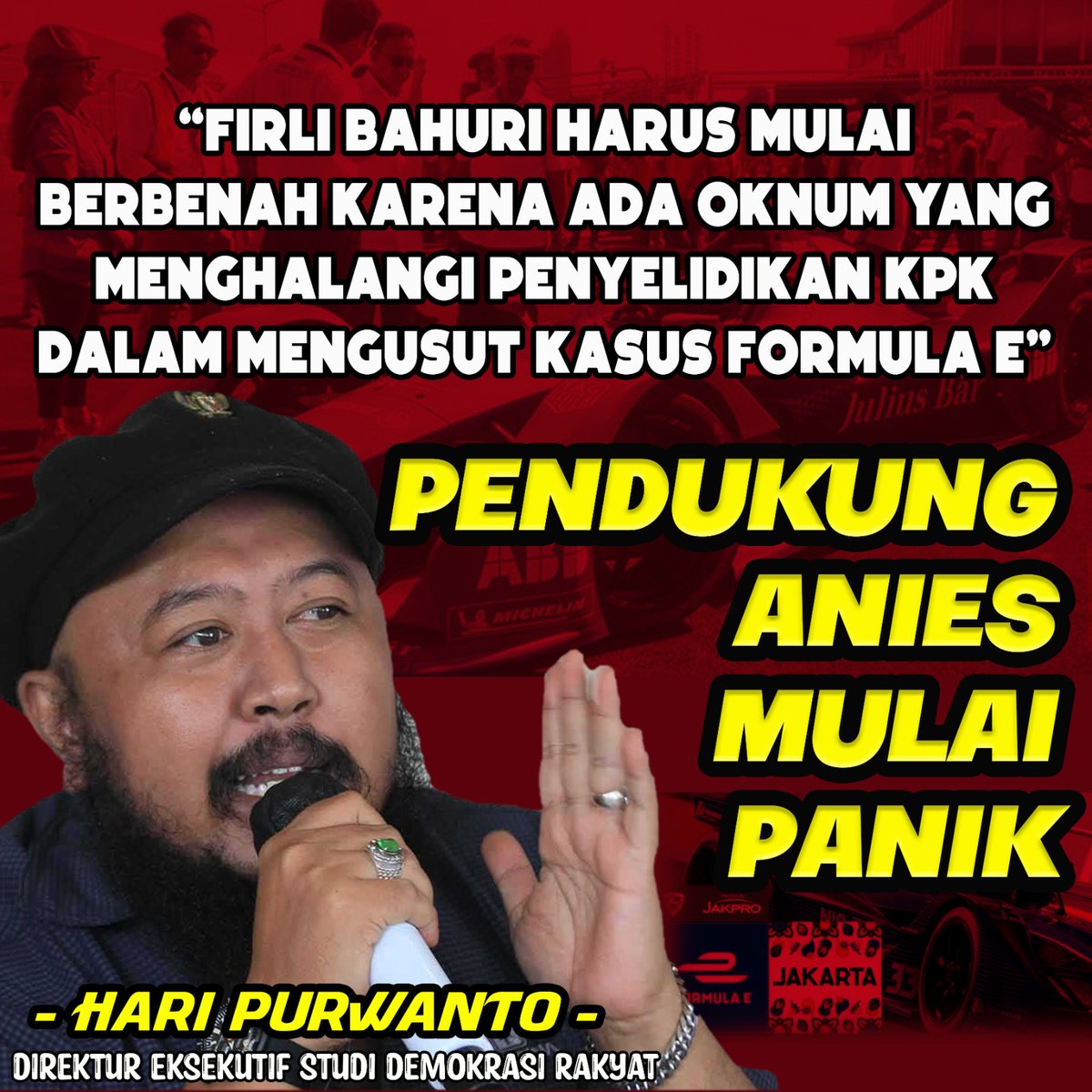 Jangan biarkan koruptor Formula E bebas merdeka! #UsutKasusFormulaE