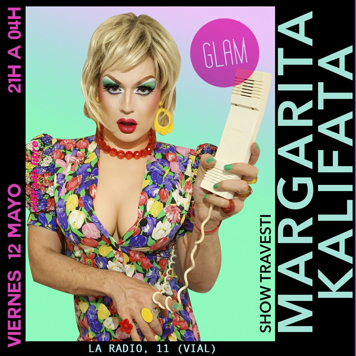 MKalifata's tweet photo. El viernes que viene día 12 de mayo estaré actuando en mi Tierra, Córdoba! En #Glam.
Cómo buen  Mayo cordobés, la Kalifata no puede faltar.  Os espero a todxs los pronombres de la comarca 🌼💛 https://t.co/qPiM4cJ12j