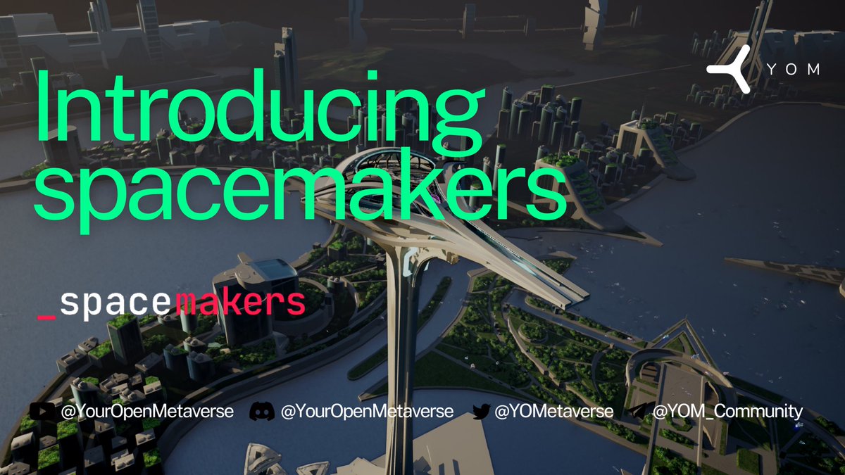 YOM_Official's tweet photo. Exciting news! We are thrilled to introduce our partner, @SpaceMakersCZ who will help you to create user-friendly virtual spaces for your online events, remote-work environments, online learning spaces and many more. 🎉🚀

#YOM #Metaverse #UnrealEngine  #UE4 #UE5 #3D #Web3

1/7 🧵