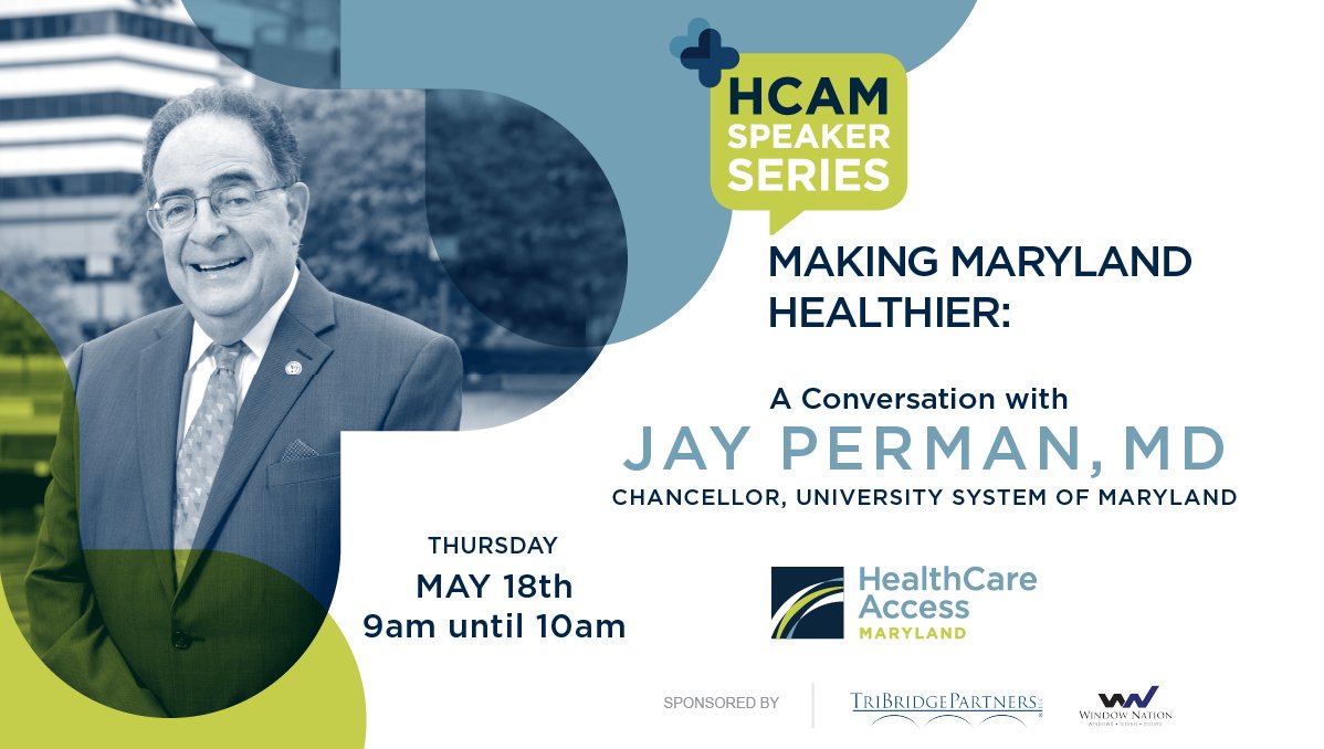 HCAMaryland's tweet photo. Have you registered for our upcoming Speaker Series with @JayPerman from @Univ_System_MD? There's still time to claim your spot!

Register here: https://t.co/kw3E3BfoI6 https://t.co/FQcxxOPDje