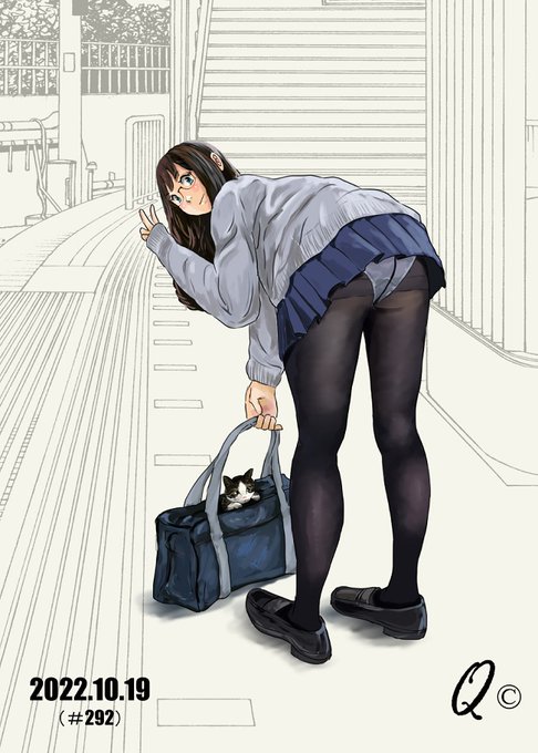 #再掲したらフォロワーが増えるらしい 
⬛️黒スト越しのパンチラ⬛️ 