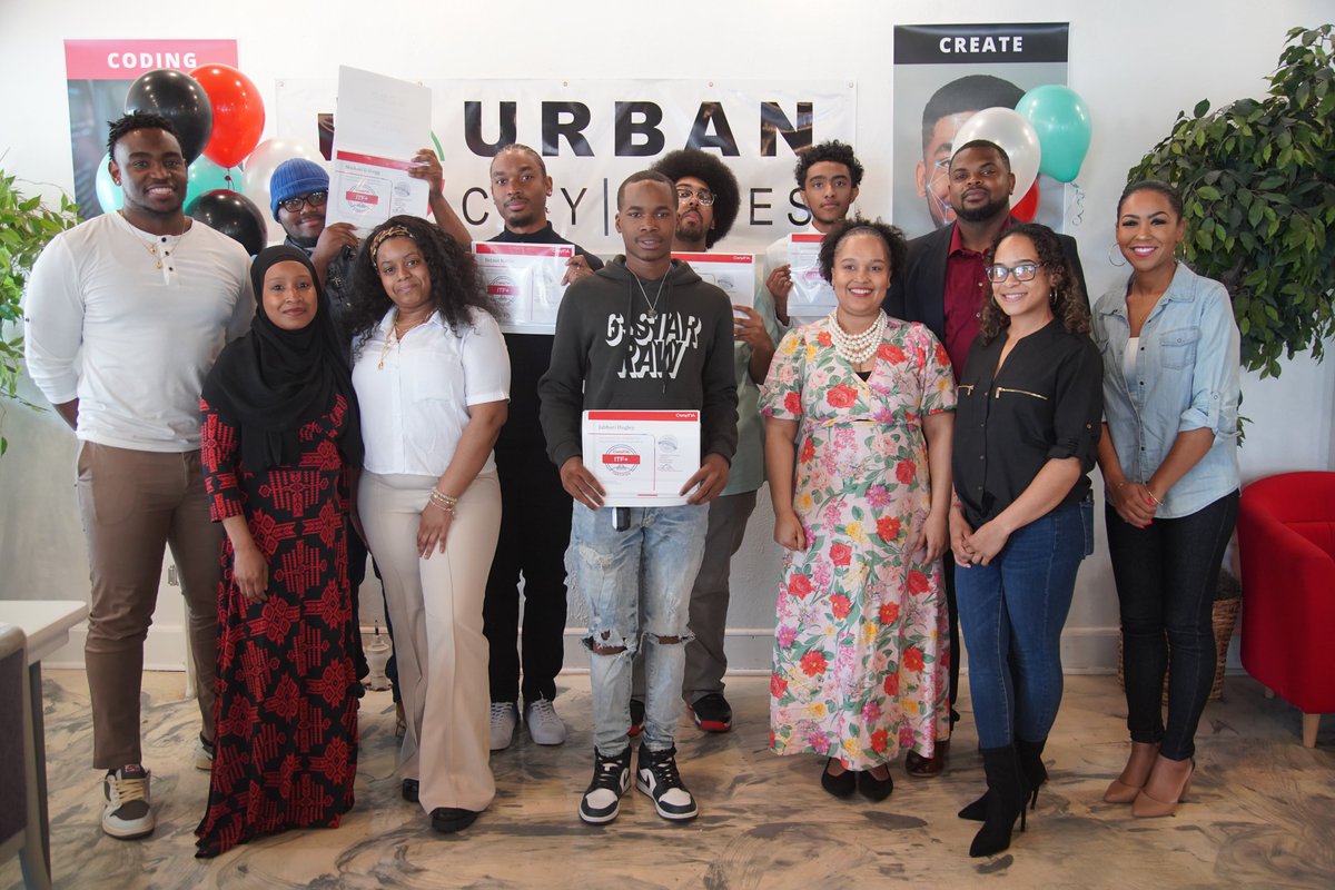 Congratulations to our most recent IT class! They graduated on Friday and are taking the next step toward a career they love!

Want to be next?  Hit the link in our bio to get started!

<a href="/urbancitycodes/">Urban City Codes</a> @youcleveland #youcle