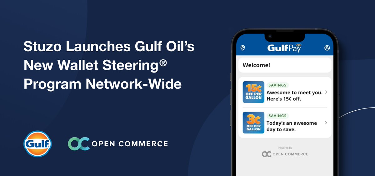 We are thrilled to announce the launch of Gulf Oil's new Wallet Steering program network-wide. Check out the announcement here: stuzo.com/press/stuzo-la…