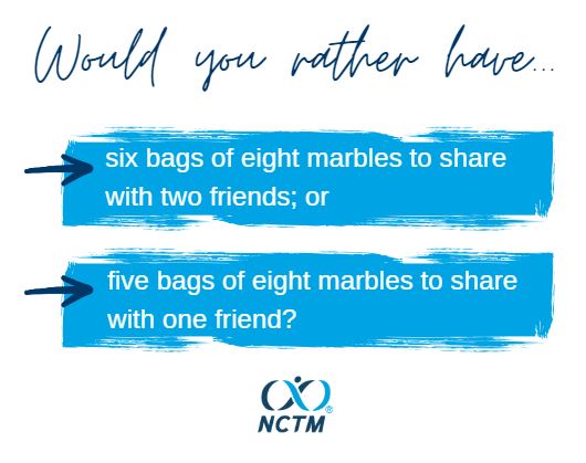 NCTMResources's tweet photo. Looking for a #decideanddefend for grades 3-5? Look no further!
After students decide and defend, they can alter a component of each choice that would change their decision.
Click here to see more: https://t.co/loZmToTAAl
#NCTM #NCTMResources #ITeachMath #elemMathChat @NCTM https://t.co/qT6KGthRvK