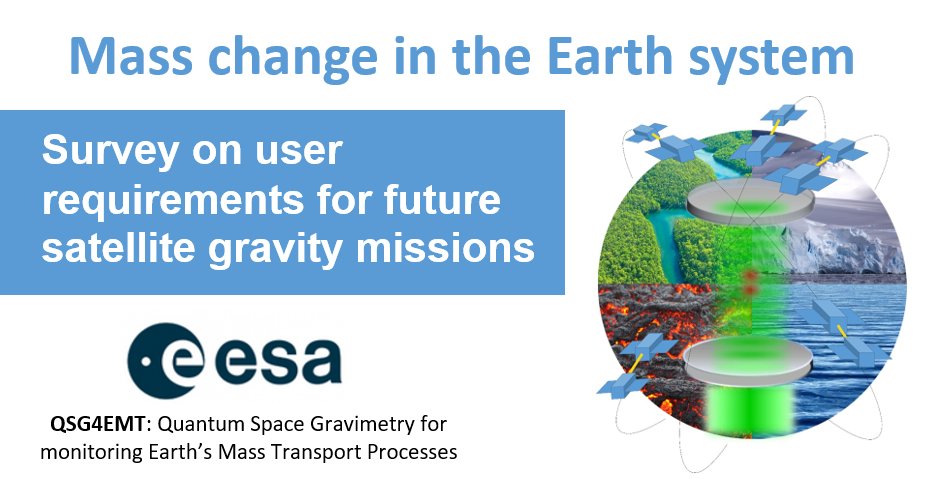 Help us shape the future satellite quantum gravity missions! 🛰️
If you're interested in water storage, sea level, ice sheets, crust-mantle dynamics, or any other mass change signals, complete this survey: soscisurvey.de/mass_change/