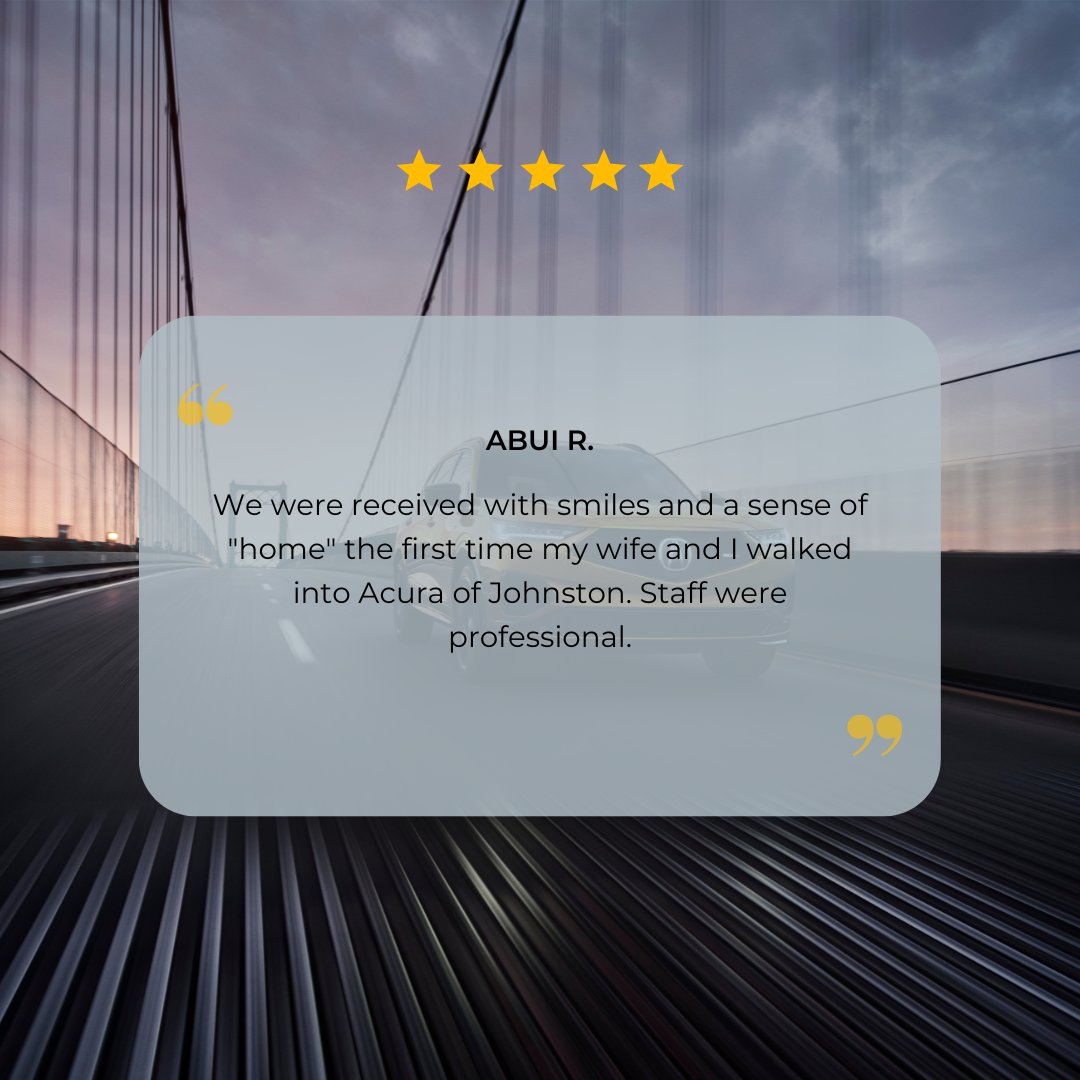AcuraofJohnston's tweet image. 🔥👀 Come visit us for a 5-star experience. We're here to surpass your expectations. ⭐⭐⭐⭐⭐
#Acura #AcuraNSX #AcuraILX #AcuraMDX #AcuraRDX