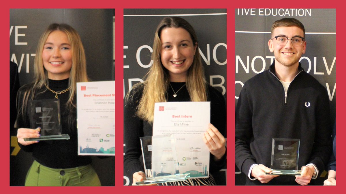 cardiffbusiness's tweet photo. We recently held our Placement Awards which celebrated the huge impact our students make on placement. 🎉

Find out more and meet our brilliant student winners: https://t.co/IrqIMr7fG0

A huge thank you to our award sponsors: @TataSteelLtd, @bicinnovation &amp; @ICAEW https://t.co/4XLOlYZ8eC