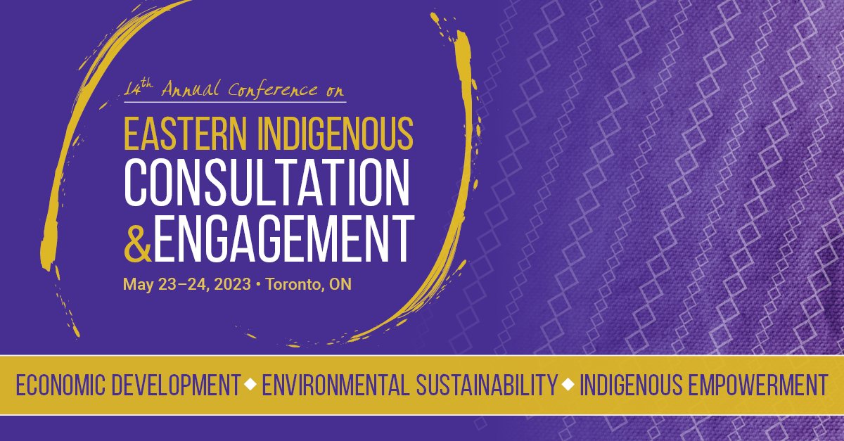 There are only 3 more weeks to register for CI's 14th Annual Conference on Eastern Indigenous Consultation &amp; Engagement this month at The Sandman Signature Toronto Airport Hotel.

For full session details, visit our conference website: ow.ly/mIvZ50OazSq

#CI #CI_Indigenous