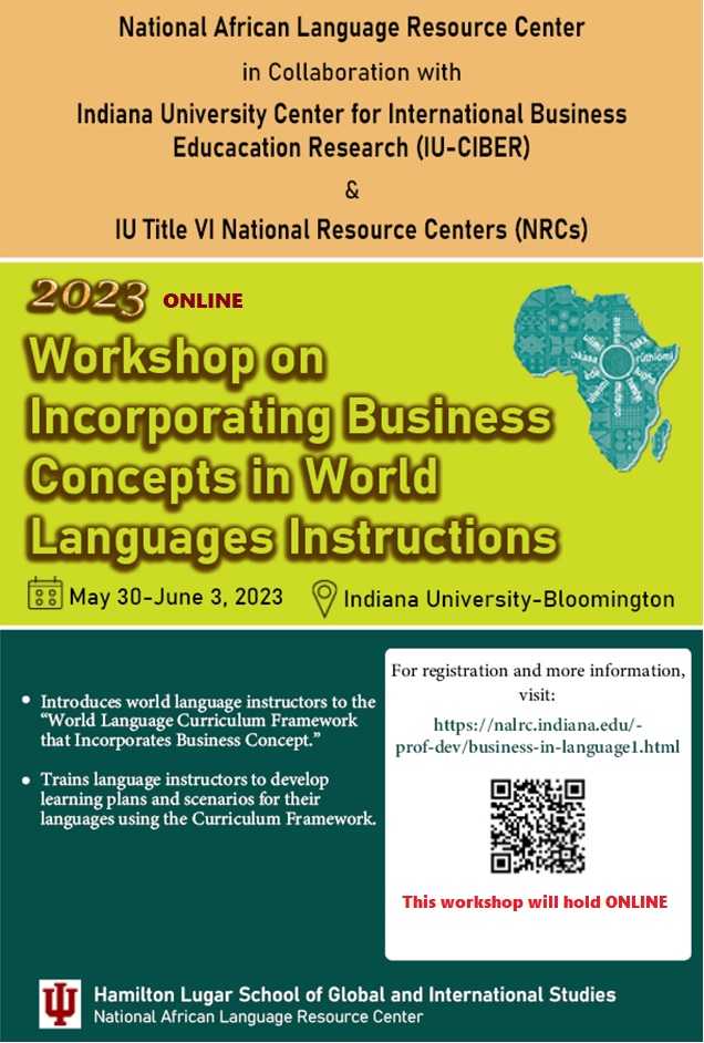 IU_CIBER's tweet image. Great professional development opportunity for language faculty with no travel needed. Register today! #businesslanguage #languageforspecificpurpose @actfl @LeadWLanguages