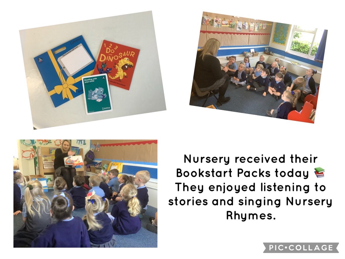 Nursery enjoyed receiving their #Bookstart packs today. We ❤️ Reading at St Paul’s. #nursery #EYFS #reading ⁦@kateeshenton⁩