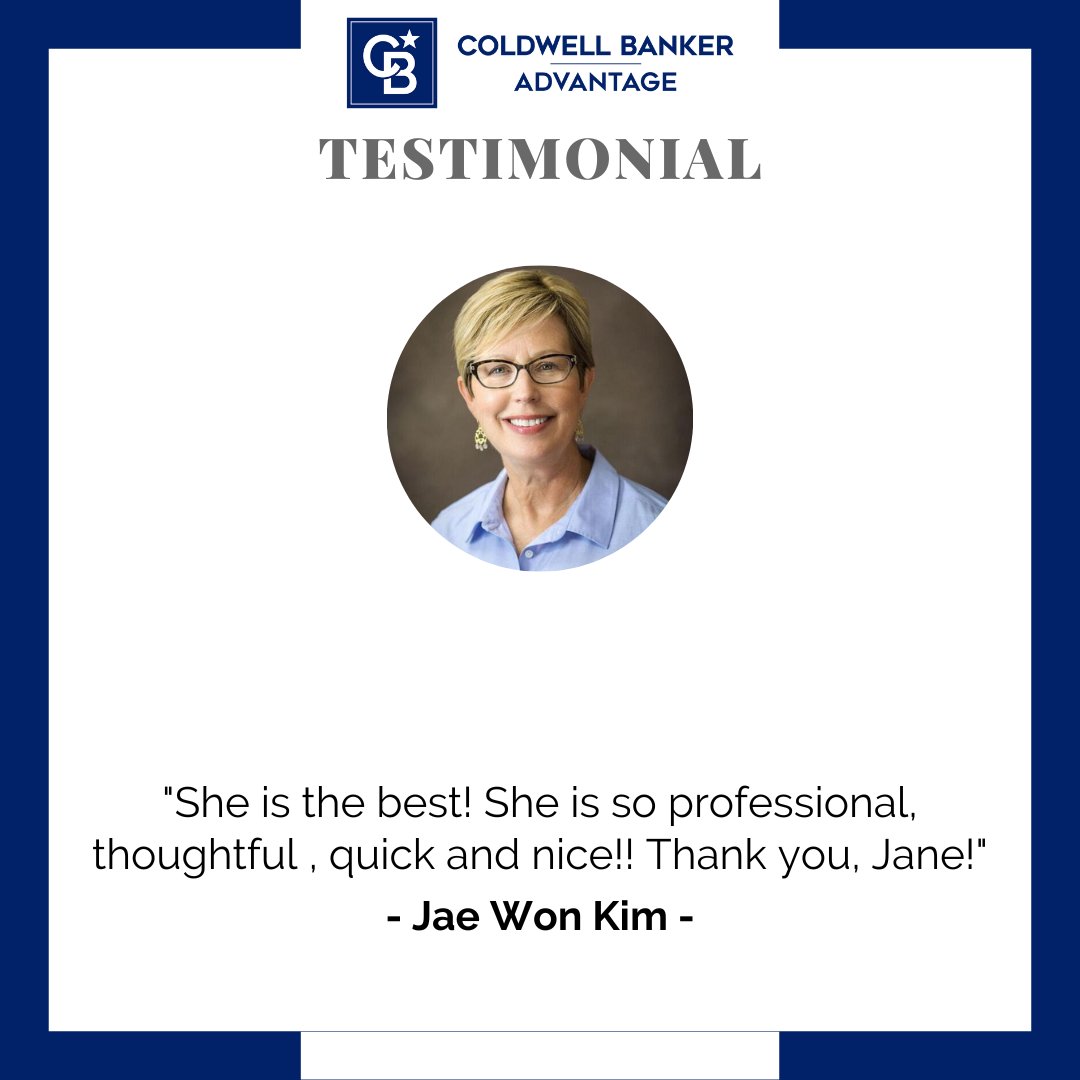 What a great testimonial for our agent Jane Horrocks! For all of your real estate needs contact her today: (910) 494-7459 #HomesCBA #ColdwellBankerAdvantage #FayettevilleRealEstate #FayettevilleNorthCarolina #CBAdvantage #HomeBuying #HomeRenting #HomeSelling #Realtor