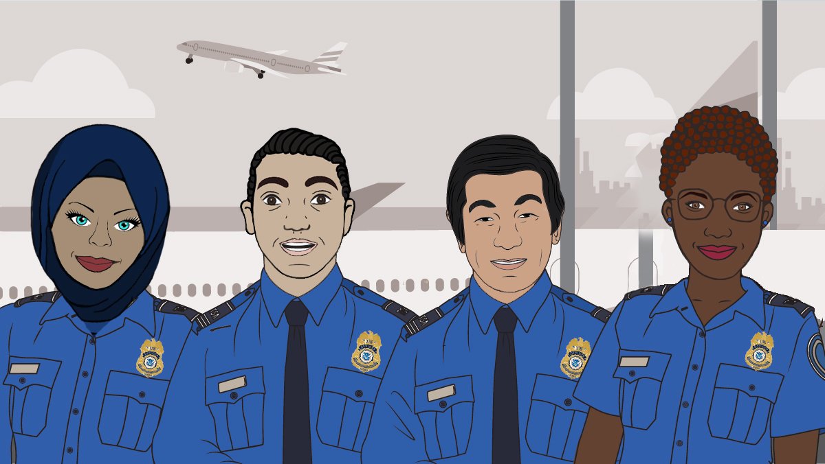 #TravelTip: Remember to arrive at your airport early, make sure you don’t have any prohibited items in your carry-on bag, and know we’re doing all we can to make your experience as stress-free as possible. #RespectingOurOfficers