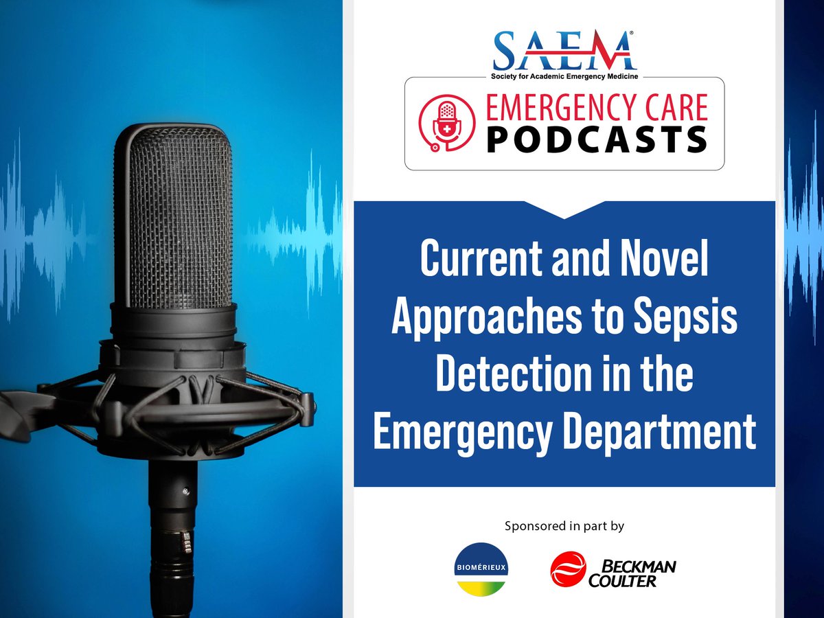 Dive into the world of #sepsiscare in the emergency department with our new podcast series featuring Dr. Michael Puskarich and Dr. Robert Ehrman. 

Episode 3 is available now. Listen today! ow.ly/3Aey50N7EMu