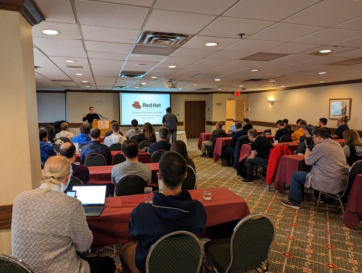 jfuerth's tweet photo. Jeremy Davis is getting #jconf started in Toronto! #Toronto #Java https://t.co/ypm6Q8oVDZ