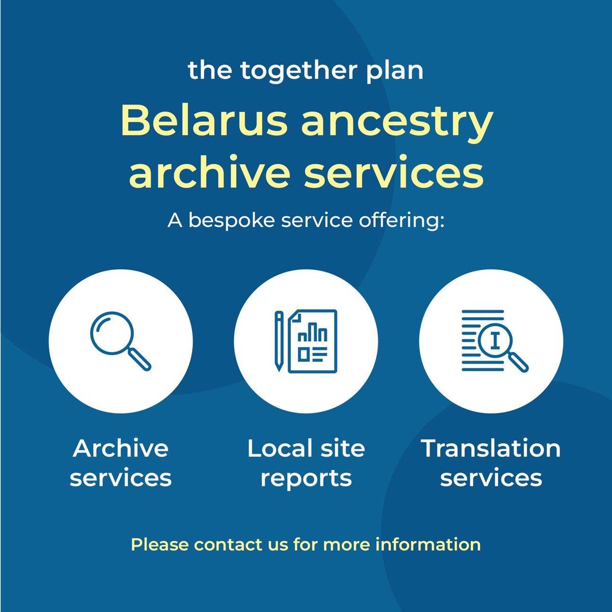 TheTogetherPlan's tweet photo. If you are looking for family records in the #Belarus archives, we can help! Message us about our bespoke service, which offers translation services too. #familyhistory #ancestry #archiveservices https://t.co/QPhnBFFhDf
