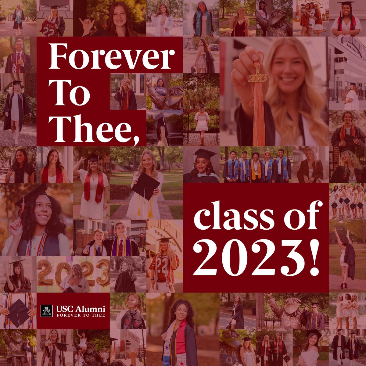 When the thousands of <a href="/UofSC/">University of South Carolina</a> students participating in this weekend's Commencement walk across the stage, turn their tassels, and share in singing the alma mater, they all will share a new title — alumni.

Here's a health to the class of 2023! #ForeverToThee23