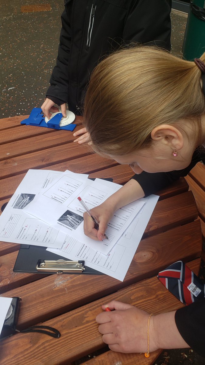 S2's measuring using clinometers in order to practise trigonometry in the playground
#reallifemaths