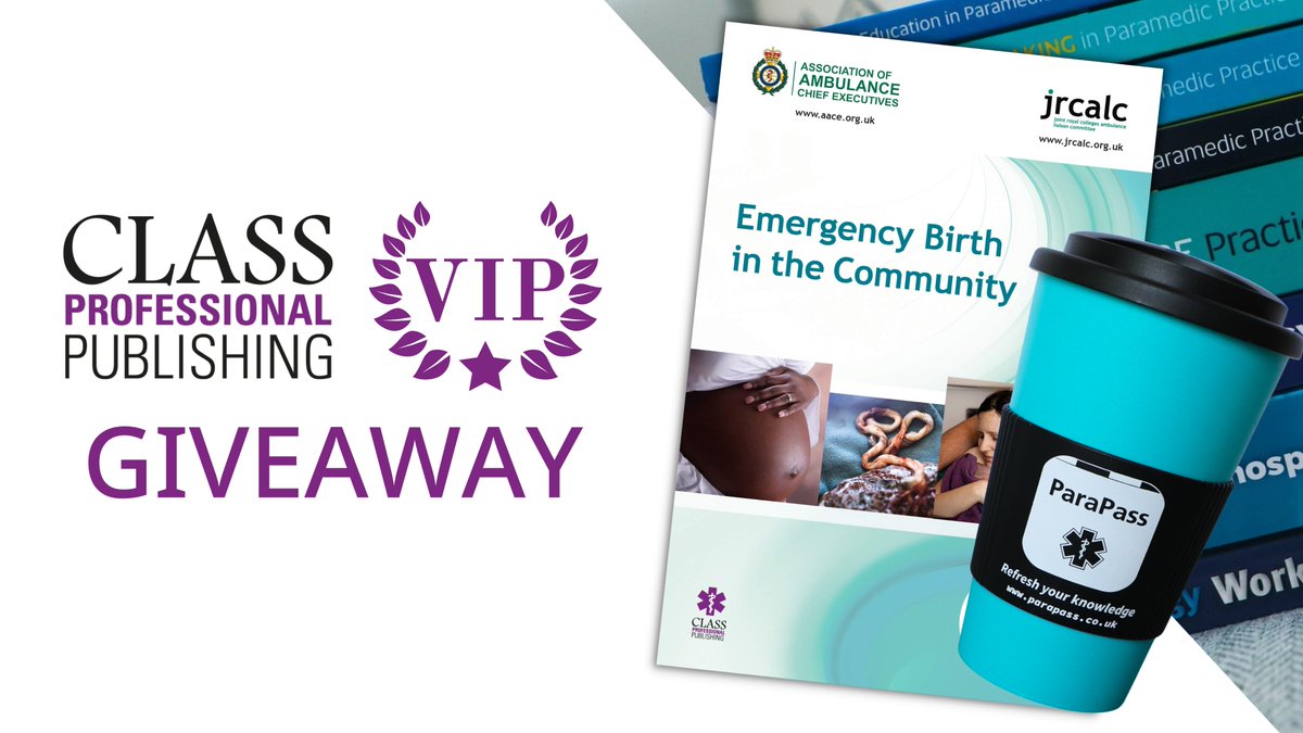 classprofession's tweet photo. All #ClassVIPs have an exclusive May giveaway to enter!
You could win a copy of 'Emergency Birth in the Community', a #ParaPass travel mug and a Class lanyard. Head over to your inbox and fill out the form in the latest VIP email.
Not a #ClassVIP yet? You can subscribe to our website and become one here: https://t.co/k7LlbaZIOU