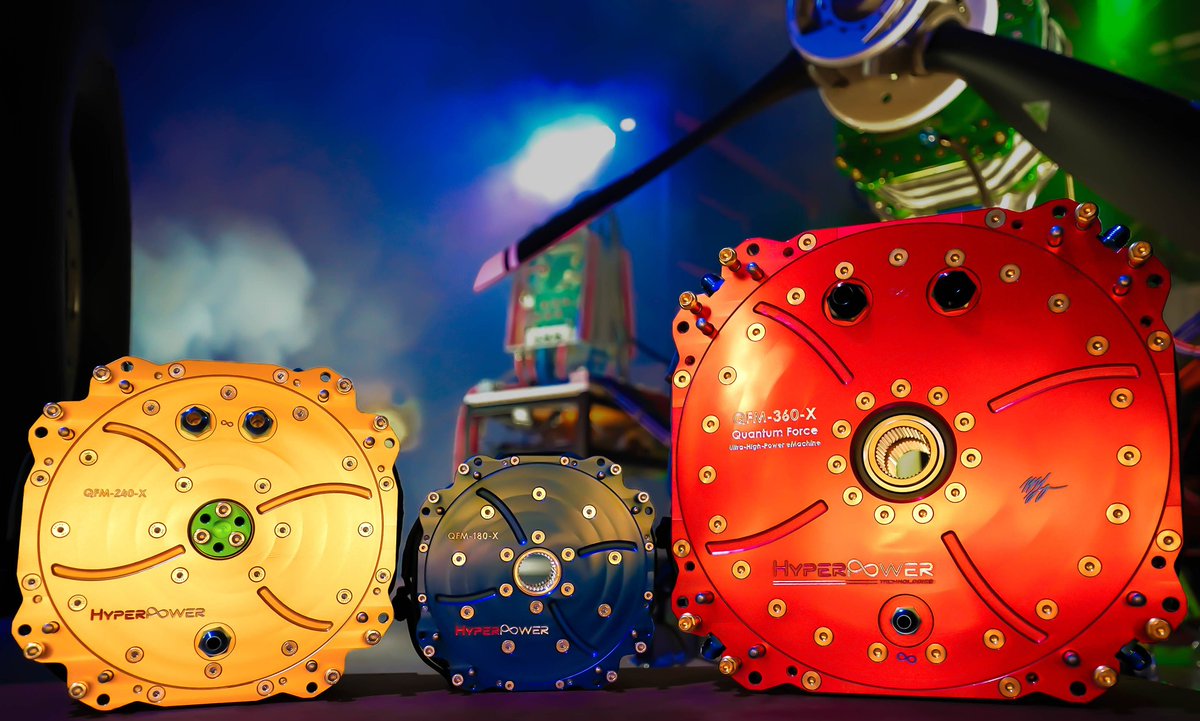 HyperPowerTech's tweet photo. OFFICIAL RELEASE: #Electric #Motors #Engineered for Pure, #Extreme, Mission-Critical #Propulsion

The Quantum Force family of #Australian-crafted Axial-Flux eMachines exceeds #performance benchmarks, truly defining Next-Generation!

#HyperPower #Technologies: #AcceleratingFutures https://t.co/o2U7kcA6sA