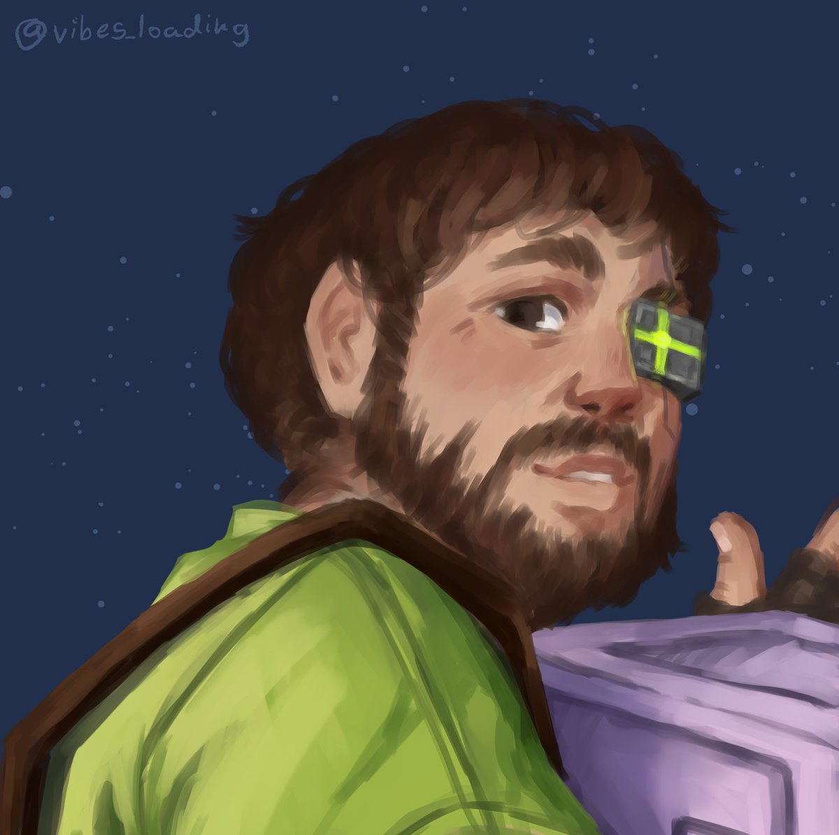 Hermit a day may is now my new excuse to practice painting 

#hermitaday #ethoslabfanart #iskallfanart