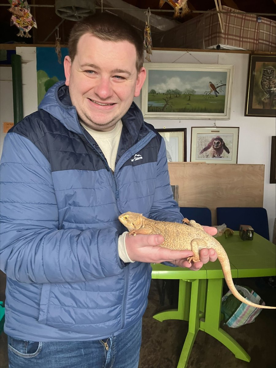 JobsenseWales's tweet photo. Cameron loved his worksite visit to the owl sanctuary, which encouraged us to set up a work placement opportunity for him to develop his skills &amp; confidence!

His job coach Isabella is just as excited as he is 💙

#DAW2023 https://t.co/tHjLZnfBb6