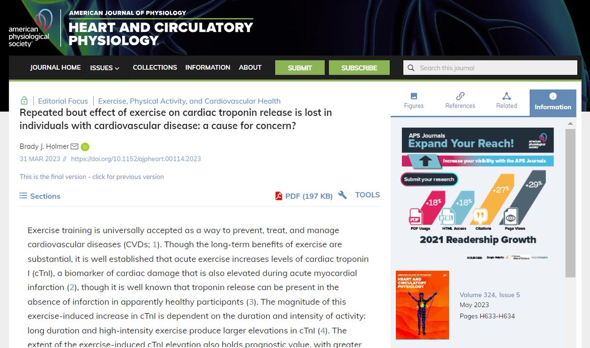 ajpheartcirc's tweet image. Editorial Focus 🔎

Repeated bout effect of #exercise on cardiac troponin release is lost in individuals with cardiovascular disease: a cause for concern?
ow.ly/gPbO50OcqVl

#ExerciseTraining  @B_Holmer  @UF_HHP