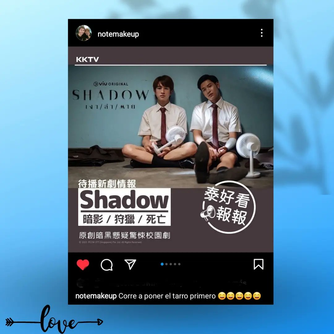 corazonthlatino's tweet photo. Cada vez más cerca de Shadow 🤗 está es una serie que estoy esperando con ansias poder ver 💕
https://t.co/gAUet92TGs
#Viusahdow #Fluke_natouch
#เจ้าแก้มก้อน #SingtoPrachaya #Poon_mit12 #yaimaishina #FiatPatchata #petepol #Uttsada https://t.co/YqLwrZwIHg