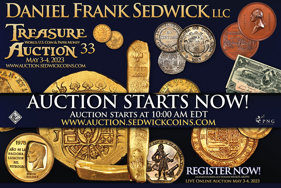 🔥Auction Starts Now! - Sedwick Treasure Auction 33 ▪ - mailchi.mp/sedwickcoins/a…