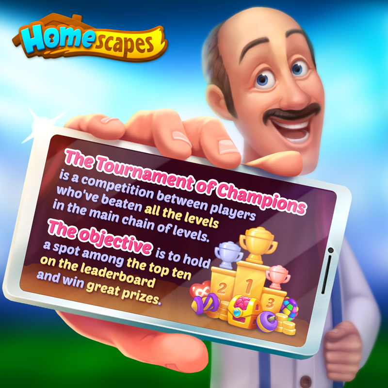 Homescapes on Twitter "Get ready to compete with the champions! 🏆 Check out all you need to