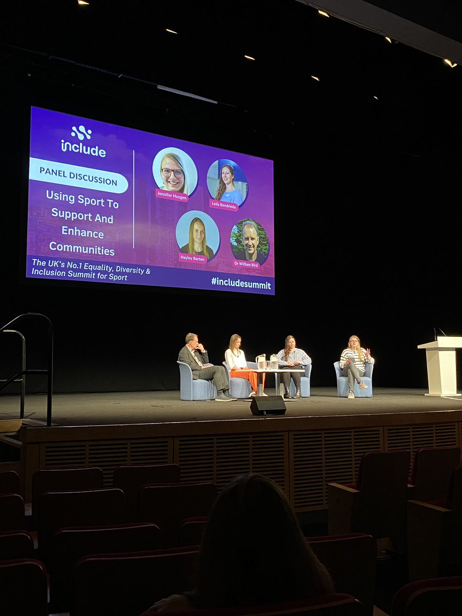 Talking about community development and subjective well-being! We’re here for it. <a href="/JennHuygen/">Jennifer Huygen</a> gave a fantastic introduction to sport and what it actually is and means for all of us <a href="/includesummit/">@IncludeSummit</a>