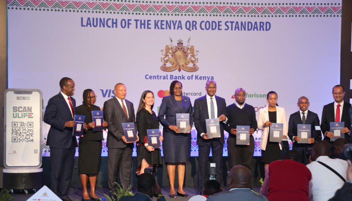 MPESAAfrica's tweet photo. Championed by the Central Bank of Kenya, Fintech players in Kenya have today launched a universal QR code enabling business owners to use a single QR code across all payment apps. #ScanUlipe https://t.co/yNLGqi8g7f