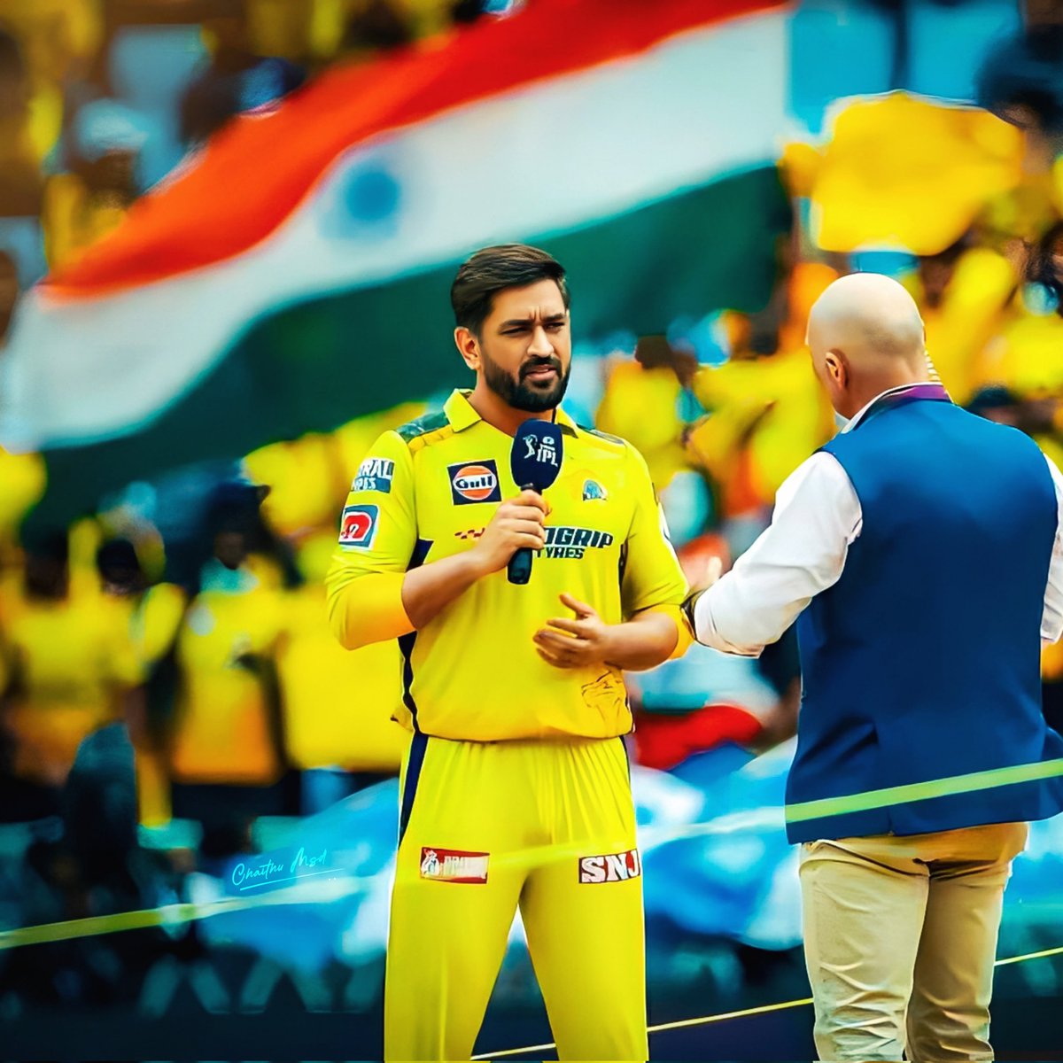 Iconic Frame 💛 @msdhoni 💙 #LSGvsCSK #CSKvsLSG #csk #Dhoni #MSDhoni𓃵 #LucknowSuperGiants #ChennaiSuperKings @TeluguMSDians @DHONIism @msdfansofficial