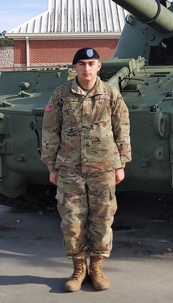 MARIETTA football great CARLOS CERVANTES, completes Army jump school next week @ Ft Benning, then assigned to the 82nd Airborne Division/Ft Bragg. He was the #1 honor graduate of his basic training unit @ Ft Jackson. So proud of Carlos. Be safe. Be Somebody. Go Big Blue.