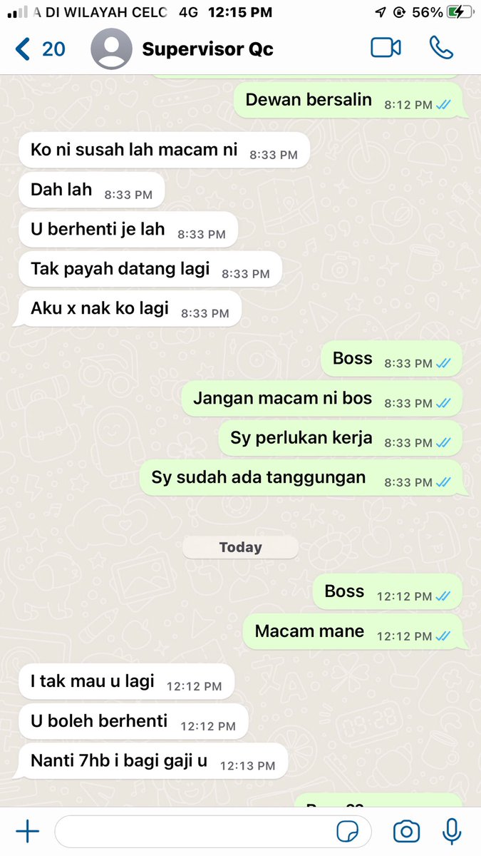 AsyrafRosli_'s tweet photo. Case macam ni boleh pergi Pejabat buruh ke? Kesian lah dapat boss tak faham😭 https://t.co/xq4GCNZZFr